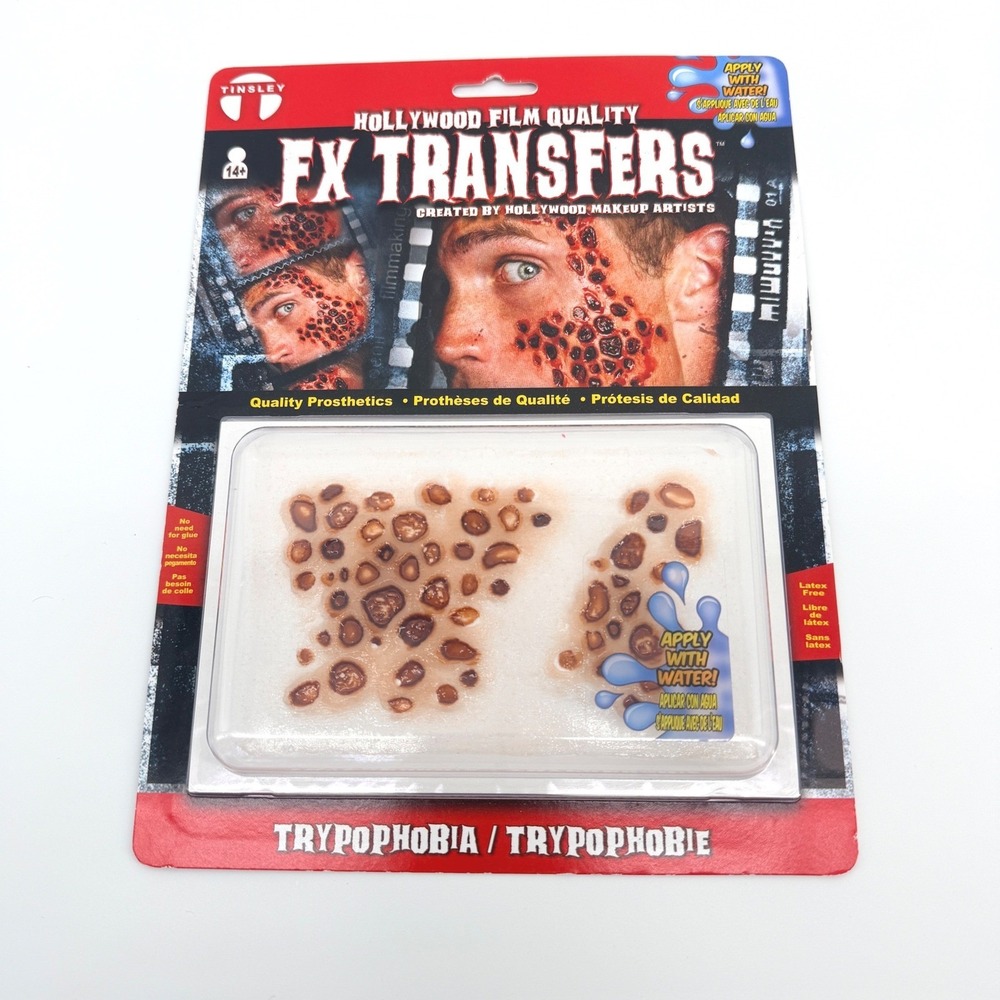Tinsley Transfers Trypophobia FX Transfers Makeup Accessory OS New SFX Horror